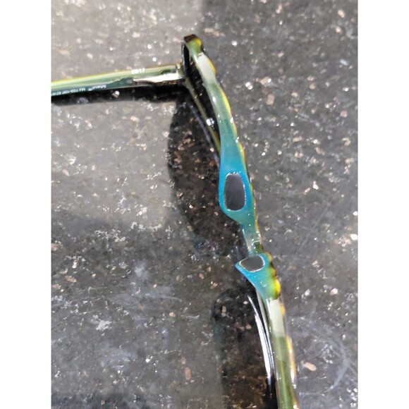 Maui Jim Tortoise Shell Frame Sunglasses with Teal Temples and Dark Lenses main image 5